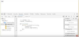 Developer toolbar