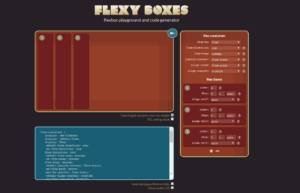 Tela do Flexyboxes
